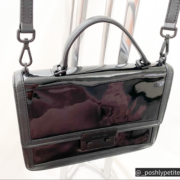 Michael Kors Black Patent Authentic Shoulder Bag - Picture 14 of 16